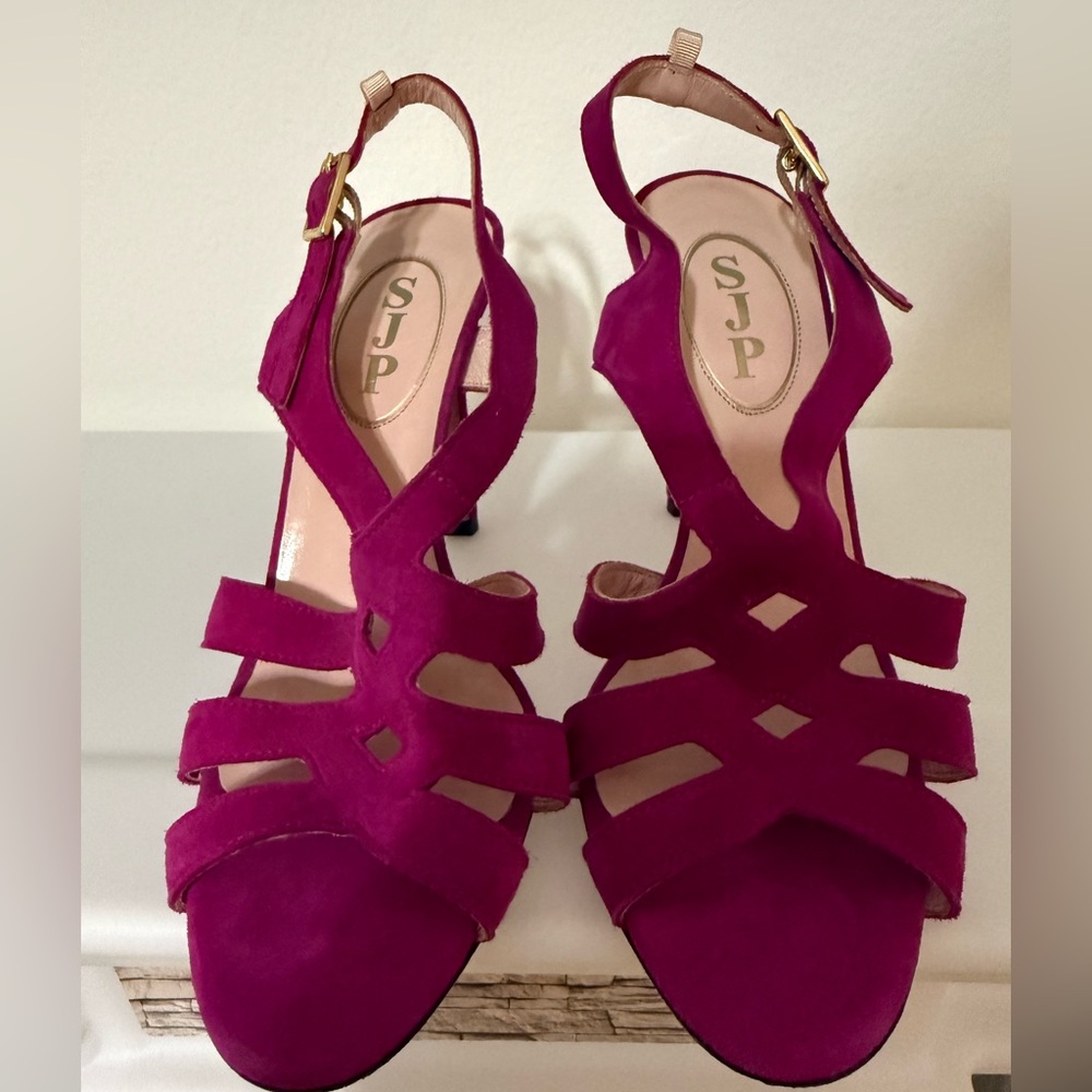 NWT SJP Suede Heels 7.5